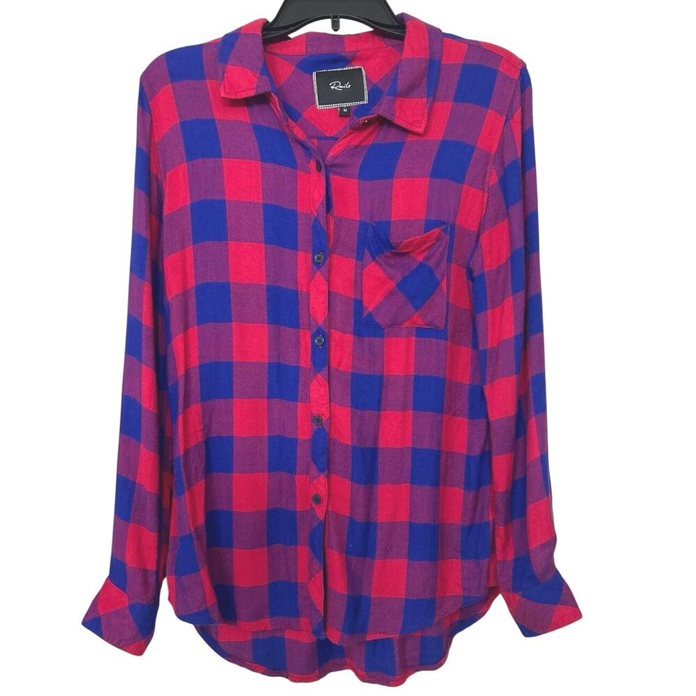 Rails Hunter Button Down Longsleeve Red Blue Chec… - image 2